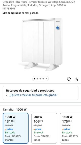 Orbegozo RRW 1000 Emisor Térmico WiFi