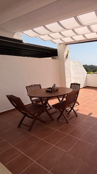 Conjunto mesa y sillas para terraza