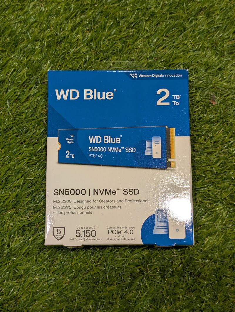 WD Blue SN5000 2TB NVMe SSD PCIe 4.0