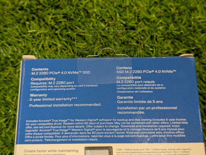 WD Blue SN5000 2TB NVMe SSD PCIe 4.0 afbeelding 2