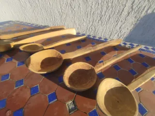 Cucharones antiguos hechos a mano