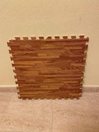 Suelo puzzle Goma EVA imitación madera