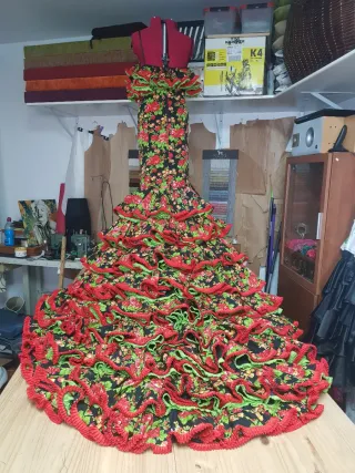 Vestido de flamenca con volantes