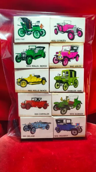 COLECCIÓN DE CERILLAS VINTAGE " COCHES "
