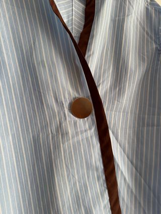 Camisa Rayas Azul y Marrón