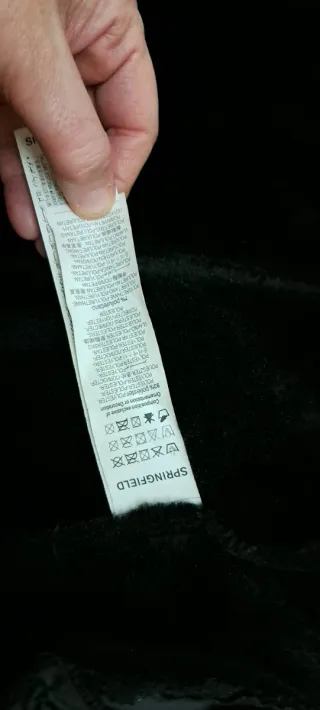 Chaqueta doble faz Springfield negra