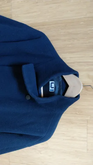 Abrigo Adolfo Dominguez Lana Azul marino