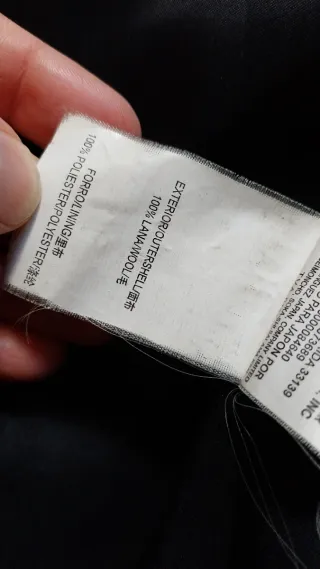 Abrigo Adolfo Dominguez Lana Azul marino