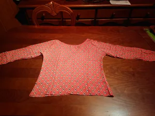 Blusa Pepita Pérez salmón manga larga