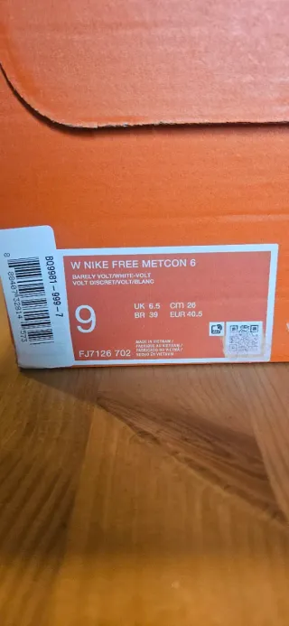 Nike Free Metcon 6 Talla 40.5
