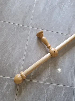 Bastoni per tende in legno mis. 200cm