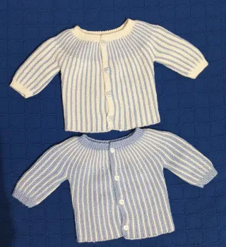Conjunto 2 chaquetas punto bebé 3 meses