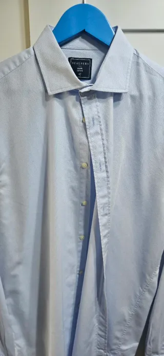 Camisa azul Scalpers Talla L (42)