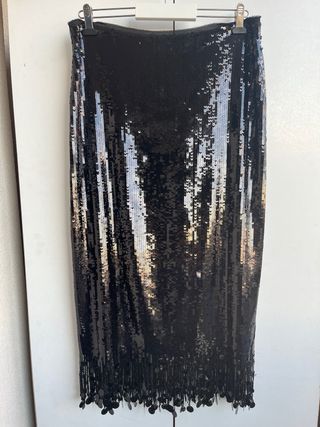 Falda Lentejuelas Zara Talla M