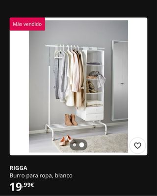 Burro perchero blanco metal