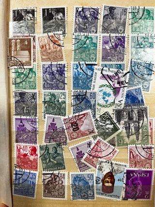 Colección álbum Sellos Antiguos vintage