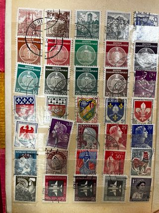 Colección álbum Sellos Antiguos vintage