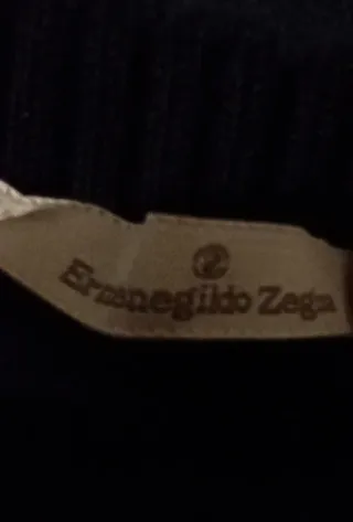 Maglione pura lana blu Ermenegildo Zegna