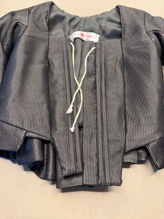 Corpiño Fallera Niña Negro/Gris