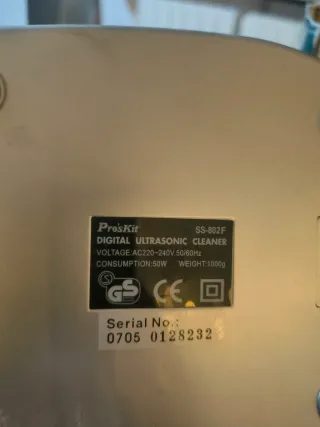 Limpiador Ultrasónico Digital ProsKit SS-802F