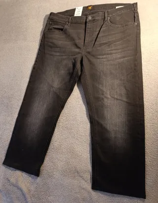 Pantalón Vaquero Lee Gris/Negro Talla 52 XXXL Nuev