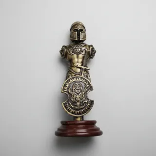 Busto Guerrero Griego Bronce + Espada