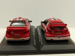 Coppia modellini Peugeot Rally 1:43