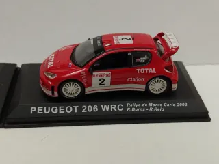 Coppia modellini Peugeot Rally 1:43