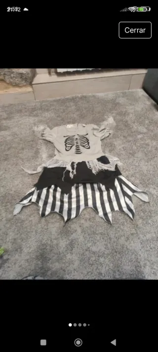 Disfraz niña esqueleto Halloween