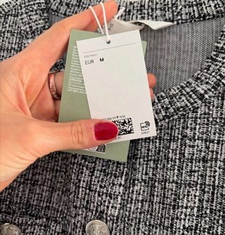 Chaqueta tweed talla M