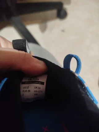 Botas de fútbol XBLADES azules, talla 29