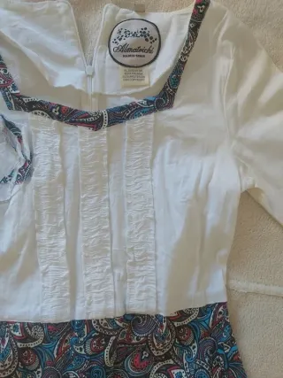 Vestido Almatrichi blanco estampado