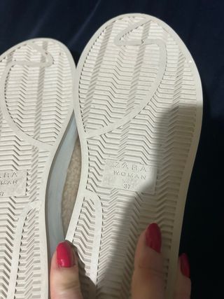 Zapatillas Zara Beige Talla 37