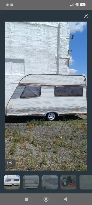 Caravana Moncayo 370 menos de 750 con ficha verde.