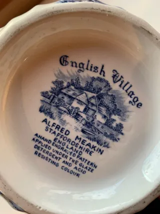 Set di 2 teiere in ceramica inglese blu