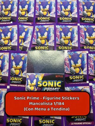 Sonic Prime Figurine Stickers Mancolista 1/184