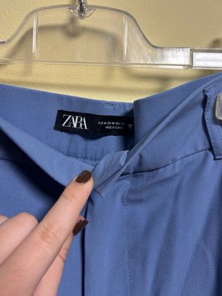 Pantalón de traje Zara azul