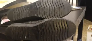 Botas de piel mujer negras