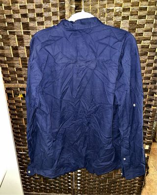 Camisa Zara Hombre Talla XL Azul