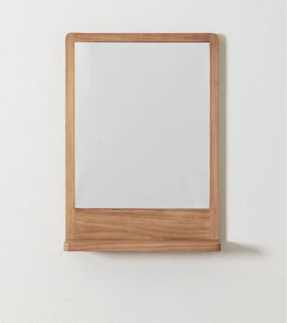 Espejo de baño madera y cristal