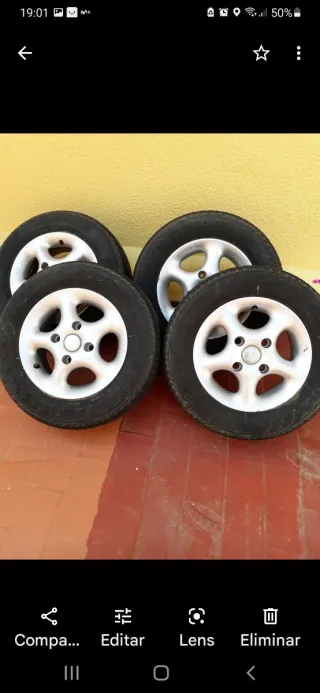 Llantas de aluminio 13 pulgadas con cubiertas