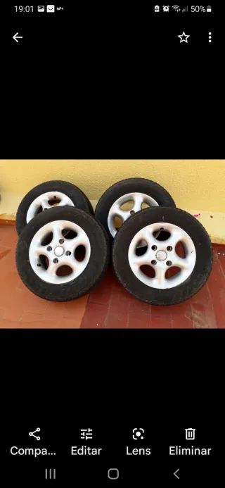 Llantas de aluminio 13 pulgadas con cubiertas