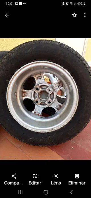 Llantas de aluminio 13 pulgadas con cubiertas