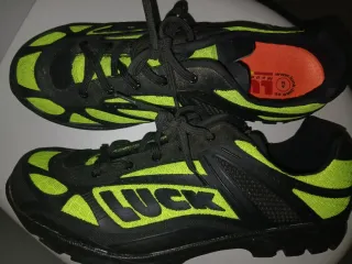 Zapatillas Ciclismo MTB Luck Negra/Verde Talla 42