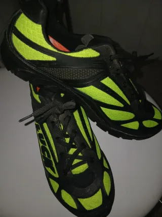 Zapatillas Ciclismo MTB Luck Negra/Verde Talla 42