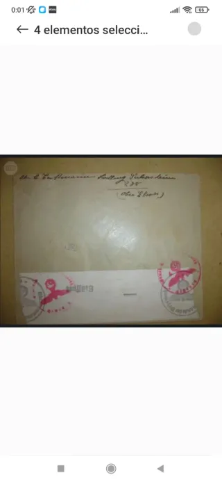 Sobre alemán con sello de Hitler