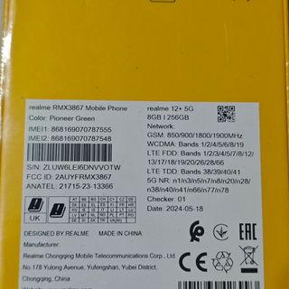 Realme 12 Plus 5G 256GB Nuevo