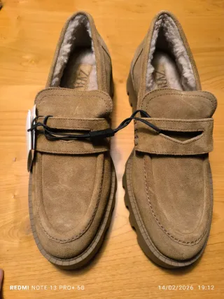 Zapatos Zara Hombre Marrón Sin Estrenar