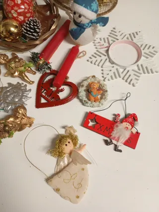 Lote adornos navidad