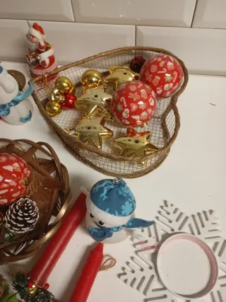 Lote adornos navidad